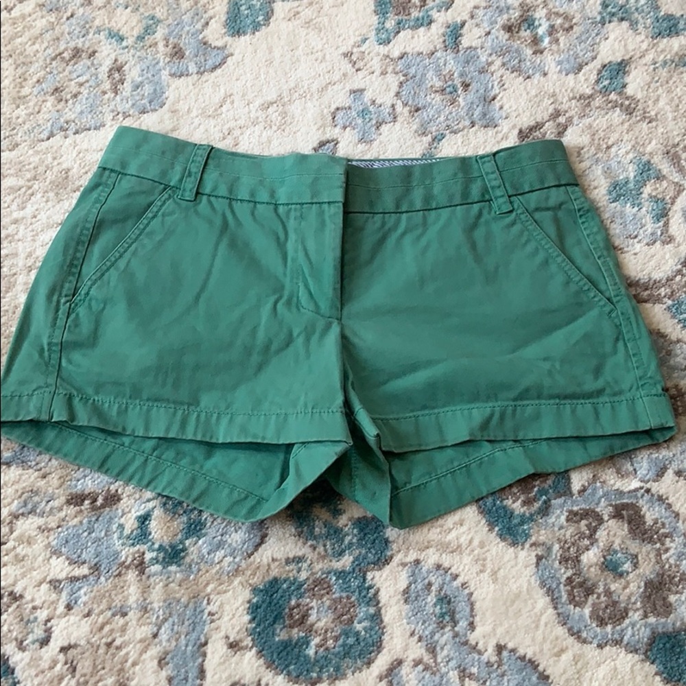Green J Crew Shorts